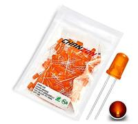 CHANZON 100 pezzi 5mm LED a diodi diffusi arancioni (lenti colorate rotonde DC 2V 20mA) Lampadine di illuminazione Lampade Componenti elettronici Indicatore Diodi a emissione luminosa