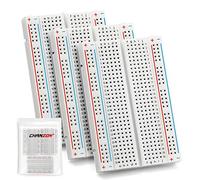 Chanzon 3 pezzi breadboard con 400 punti di fissaggio (BB-801) kit prototipo senza saldatura scheda pane PCB universale più 2 binari di alimentazione e retro adesivo per piccoli kit fai da te progetto