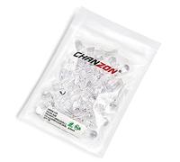 CHANZON 50 pz 10mm RGB Multicolore LED Diodo Luci Catodo Comune (Chiaro Rotondo Trasparente 3 colori) 4 pin Illuminazione Luminosa Lampadine Lampade Componenti Elettronici Indicatore Diodi Emettitori