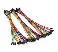 Chanzon 90 pezzi 20 cm Header Jumper Wire Dupont Cable Line Connector Kit assortito Set Maschio Femmina Senza saldatura Multicolore per Arduino Raspberry pi Tagliere elettronico Protoboard PCB Board