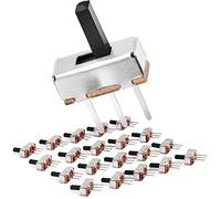 Chanzon interruttore a scorrimento SPDT 2 posizione 20 pezzi 6 mm Micro/Mini a scorrimento Interruttore 3 pin 1p2t Per PCB Arduino tagliere Scheda elettronica
