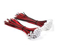 Chanzon JST XH2.54 (10/15/20cm) 30 paires 15cm connecteur mâle et femelle 2pin câble d'extension prise Micro JST-XH 2.54mm(2.5mm) jst2.5 2p câble Mini XH2.5 XH2.5mm adaptateur chargeur La batterie
