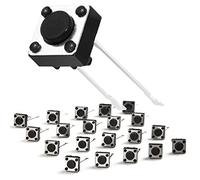 Chanzon tattile interruttore di pulsante Micro interruttore momentaneo 6 x 6 x 4,3 mm 2 pin 20 pezzi Interruttori a pulsante Per tagliere Circuito elettronico Arduino PCB Dip Touch Switch