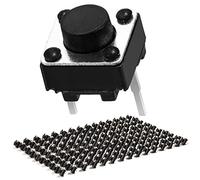 Chanzon tattile interruttore di pulsante Micro interruttore momentaneo 6 x 6 x 5 mm 2 pin 150 pezzi Interruttori a pulsante Per tagliere Circuito elettronico Arduino PCB Dip Touch Switch