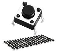Chanzon tattile interruttore di pulsante Micro interruttore momentaneo 6 x 6 x 5 mm 4 pin 150 pezzi Interruttori a pulsante Per tagliere Circuito elettronico Arduino PCB Dip Touch Switch