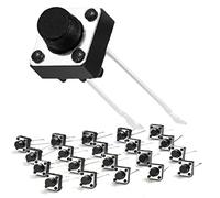 Chanzon tattile interruttore di pulsante Micro interruttore momentaneo 6 X 6 x 6 mm 2 pin 20 pezzi Interruttori a pulsante Per tagliere Circuito elettronico Arduino PCB Dip Touch Switch