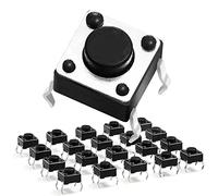 Chanzon tattile interruttore di pulsante Micro interruttore momentaneo 6x 6x 4,3 mm 4 pin 20 pezzi Interruttori a pulsante Per tagliere Circuito elettronico Arduino PCB Dip Touch Switch