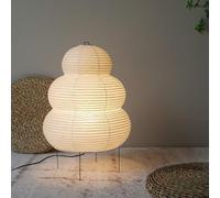 Chao Zan E27 Lampada da Terra Origami Moderna, retrò comodino, Design a Lanterna Giapponese, Illuminazione d'Atmosfera per Soggiorno e Camera da Letto, luce notturna decorativa (Tipo A)