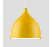 Chao Zan E27 Lampadario moderno Lampada color alluminio con altezza regolabile Soffitto Adottare Camera da letto Ristorante Counter Study Room Cafe Bar Cucina Corridoio（giallo） Plafoniera Lampadario