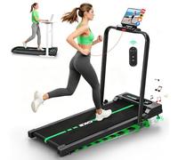 CHAOKE Tapis roulant pieghevole per la casa con APP e altoparlanti, tappetino da passeggio da 12 km/h con inclinazione del 9%, motore silenzioso da 2,75 HP sotto scrivania tapis roulant pieghevole per