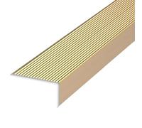 CHAOMIN Protezione for Bordi Scale in Alluminio Gold da 35 Pollici - Profilo Antiscivolo Resistente for Scale for Uso Interno ed Esterno(WxH 5x3cm)