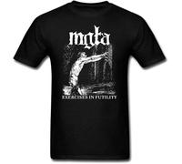 CHAOOFANG QIGUAN Mgla Exercise in Futulity Further Dowm The Nest T Shirt Men Printing Poland Black Metal Band