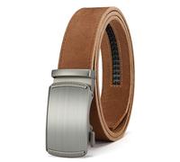 CHAOREN Cintura Da Uomo In Pelle, Cintura Automatica, Senza Fori, Larghezza 35 mm, Misura Personalizzata