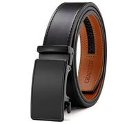 CHAOREN Cintura Da Uomo In Pelle, Cintura Automatica, Senza Fori, Larghezza 35 mm, Misura Personalizzata