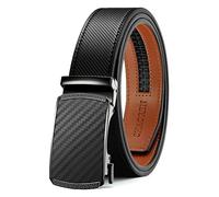CHAOREN Cintura Da Uomo In Pelle, Cintura Automatica, Senza Fori, Larghezza 35 mm, Misura Personalizzata