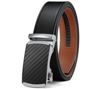 CHAOREN Cintura Da Uomo In Pelle, Cintura Automatica, Senza Fori, Larghezza 35 mm, Misura Personalizzata