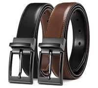 CHAOREN Cintura Uomo Pelle 1 Pack, Reversibile Cinture da Uomo in Nero e Marrone, 32mm per Abiti da Lavoro e Pantaloni Casual