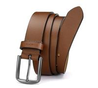 CHAOREN Cintura Uomo Pelle, Cinta Uomo Pelle Nera 35mm Casual per Jeans, Cinture Perfetta per L'uso Quotidiano