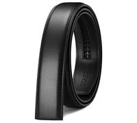 CHAOREN Cintura Uomo Pelle Senza Fibbia, Accessori per Cinta Senza Buchi Elegante Larga 35 mm, Taglia Personalizzata