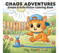 Chaos Adventures: Simple & Cute Kitten Coloring Book