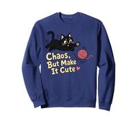 Chaos But Make It Cute Cat Yarn Lover Felpa