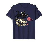Chaos But Make It Cute Cat Yarn Lover Maglietta