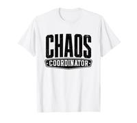 Chaos Coordinator Funny Office Team Leader Manager Citazione Maglietta