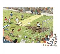 Chaos del calcio di rigore nel calcio Puzzle in Legno Impermeabile Puzzles Da 1000 Pezzi Per Adulti Colorati Puzzle Per Decorazioni Domestiche