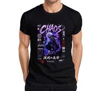 Chaos Embrace the Disorder Techwear Japan Y2K - Maglietta da uomo, Nero , XL