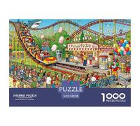 Chaos in the amusement park ride Puzzle in Legno Impermeabile DIY Puzzles Da 1000 Pezzi Regali Per Adulti Impossibili Giochi Di Impegnativi