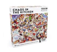 Chaos in the Kitchen: Jigsaw Puzzle with 101 Hidden Food and Drinks to Discover,