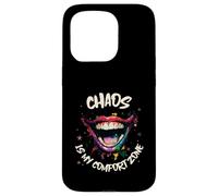 Chaos Is My Comfort Zone (Dichiarazione divertente e grafica da clown) Custodia per iPhone 15 Pro