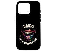 Chaos Is My Comfort Zone (Dichiarazione divertente e grafica da clown) Custodia per iPhone 16 Pro