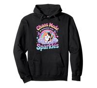 Chaos Mode Activated With Sparkles Fun Kitten Felpa con Cappuccio