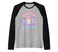 Chaos Mode Activated With Sparkles Fun Kitten Maglia con Maniche Raglan