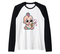 Chaos Punk Pulcino Kawaii Punk Maglia con Maniche Raglan