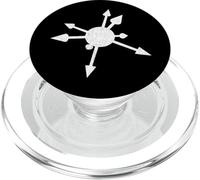 Chaos Star Sigillo Simbolo Occulto Magia Distressed Chaos Magick PopSockets PopGrip per MagSafe