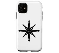 Chaos Star Simbolo Punk Metal Pentagramma Anarchia Occulto Satana Custodia per iPhone 11