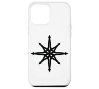 Chaos Star Simbolo Punk Metal Pentagramma Anarchia Occulto Satana Custodia per iPhone 12 Pro Max