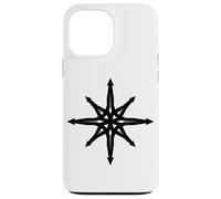 Chaos Star Simbolo Punk Metal Pentagramma Anarchia Occulto Satana Custodia per iPhone 13 Pro Max
