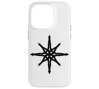 Chaos Star Simbolo Punk Metal Pentagramma Anarchia Occulto Satana Custodia per iPhone 14 Pro