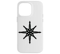Chaos Star Simbolo Punk Metal Pentagramma Anarchia Occulto Satana Custodia per iPhone 14 Pro Max