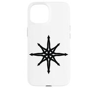 Chaos Star Simbolo Punk Metal Pentagramma Anarchia Occulto Satana Custodia per iPhone 15