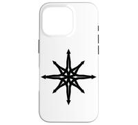 Chaos Star Simbolo Punk Metal Pentagramma Anarchia Occulto Satana Custodia per iPhone 16 Pro