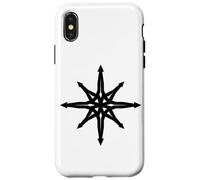 Chaos Star Simbolo Punk Metal Pentagramma Anarchia Occulto Satana Custodia per iPhone X/XS
