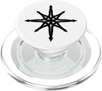 Chaos Star Simbolo Punk Metal Pentagramma Anarchia Occulto Satana PopSockets PopGrip per MagSafe