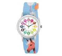 CHAOTECHY Orologio per bambini per ragazze e ragazzi, bambini piccoli imparano a conoscere il tempo e facile da leggere, cinturino in nylon regolabile, orologio analogico per ragazzi e ragazze dai 4