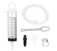 CHAOTEMAI Kit Spurgo Freni Moto Siringa 100 ML Ttubo Spurgo Tubi 50 CM Siringa Aspira Liquidi per Idraulico Liquido Scarico Freni e Frizione su Moto Scooter Quad Macchinari Agricoli