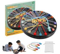 CHAOTEMAI Twisted Games, Rope Puzzle Game, Corda Attorcigliata Puzzle Giocattolo, Brainy Knots Rope Untangling Game, Corda Intrecciata Colorata Per Ordinare Puzzle (2 fino a 4 giocatori)