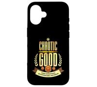 Chaotic Good D20 RPG Allineamento Gioco di ruolo Gamer TTRPG Custodia per iPhone 16